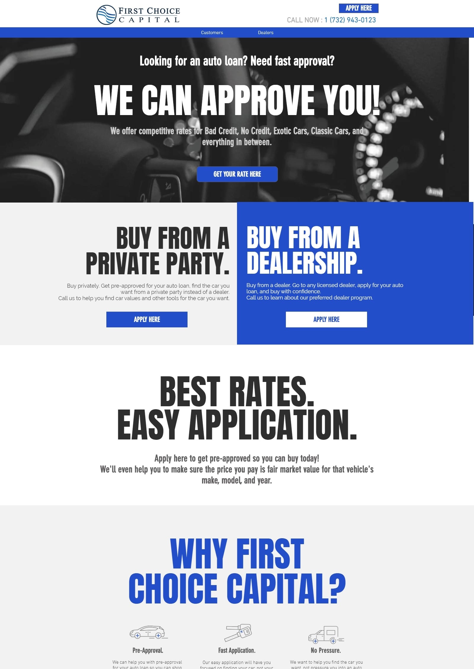 First Choice Capital — website by All Tech 360