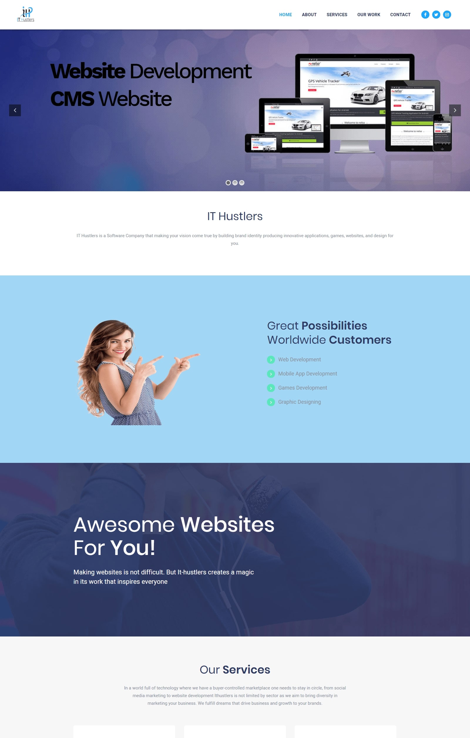 IT Hustlers Website — website by All Tech 360